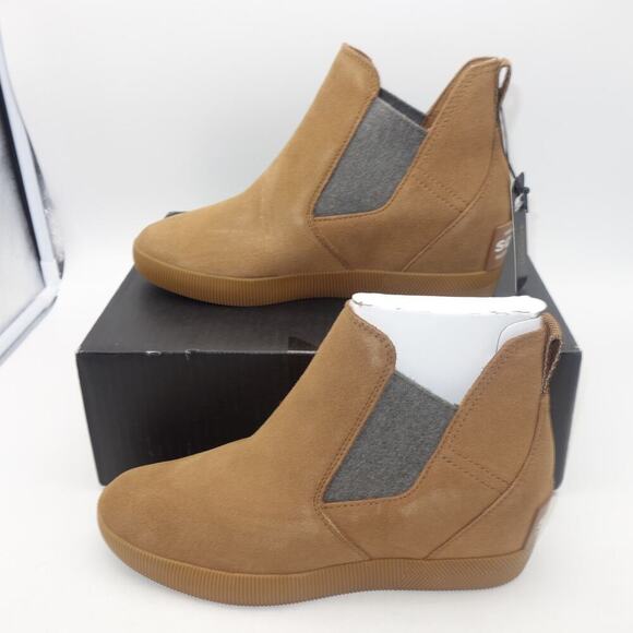 NEW Sorel Out N About Slip-On Wedge Bootie Velvet tan Brown  Women's 12 - Picture 2 of 9